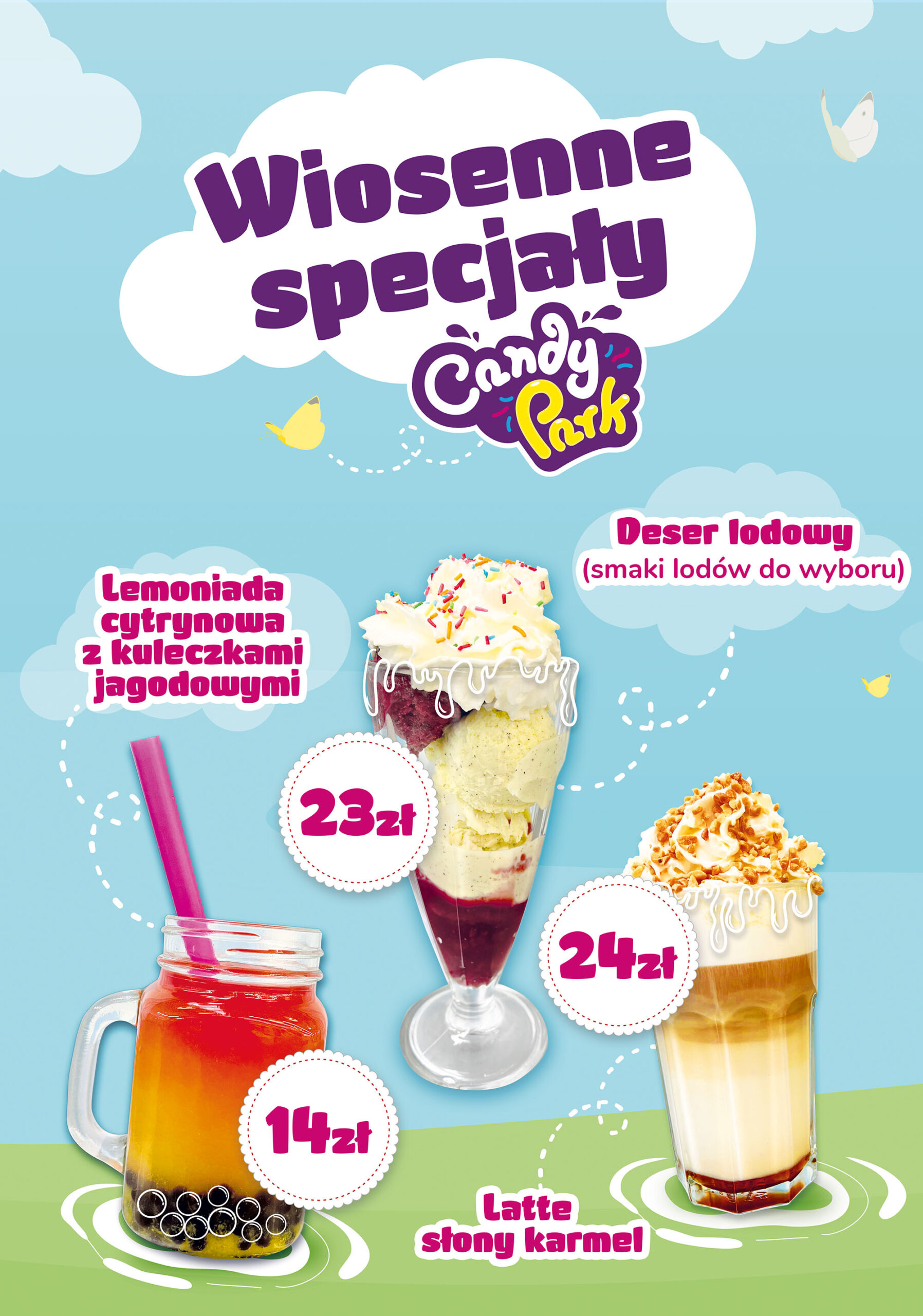 plakat 100x70 druk wiosenne specjaly